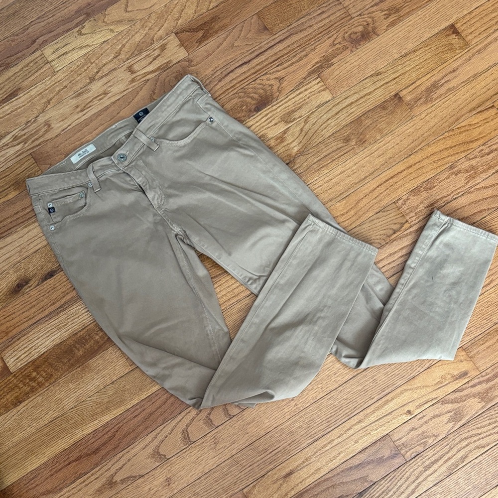 AG Adriano Goldschmied Skinny Pants in Tan